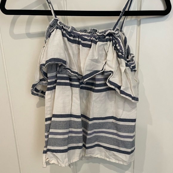 Splendid Striped Off The Shoulder Top XS - Picture 3 of 4